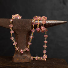 Load image into Gallery viewer, Pink Tourmaline Button Shaped Beads
