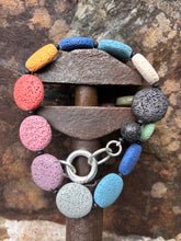 Load image into Gallery viewer, Colourful Volcanic Lava beads
