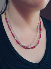 Load image into Gallery viewer, Double Strand of Pink Jade Beads
