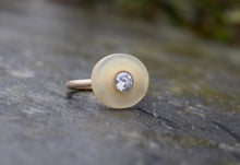 Load image into Gallery viewer, Milk Horn White Quartz Ring
