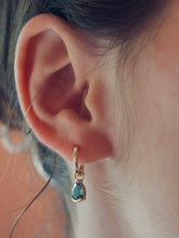 Load image into Gallery viewer, Pair of Mis-Matching Pear Shaped Tourmalines Earlings
