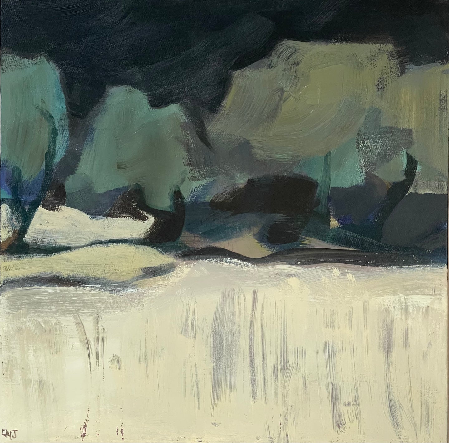 Bleached Grass, Dark Sky