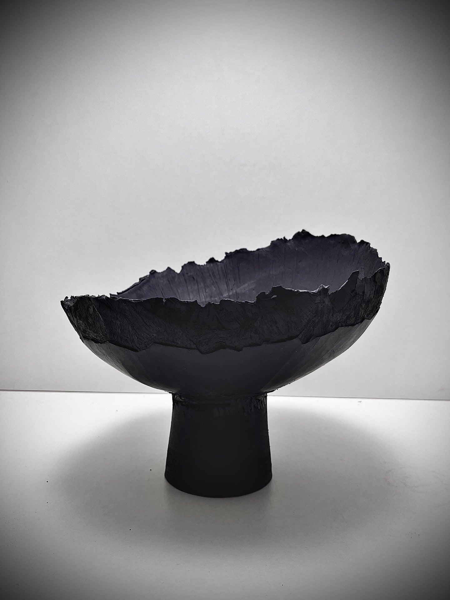 Black Sculptural Bowl