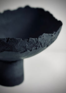 Black Sculptural Bowl