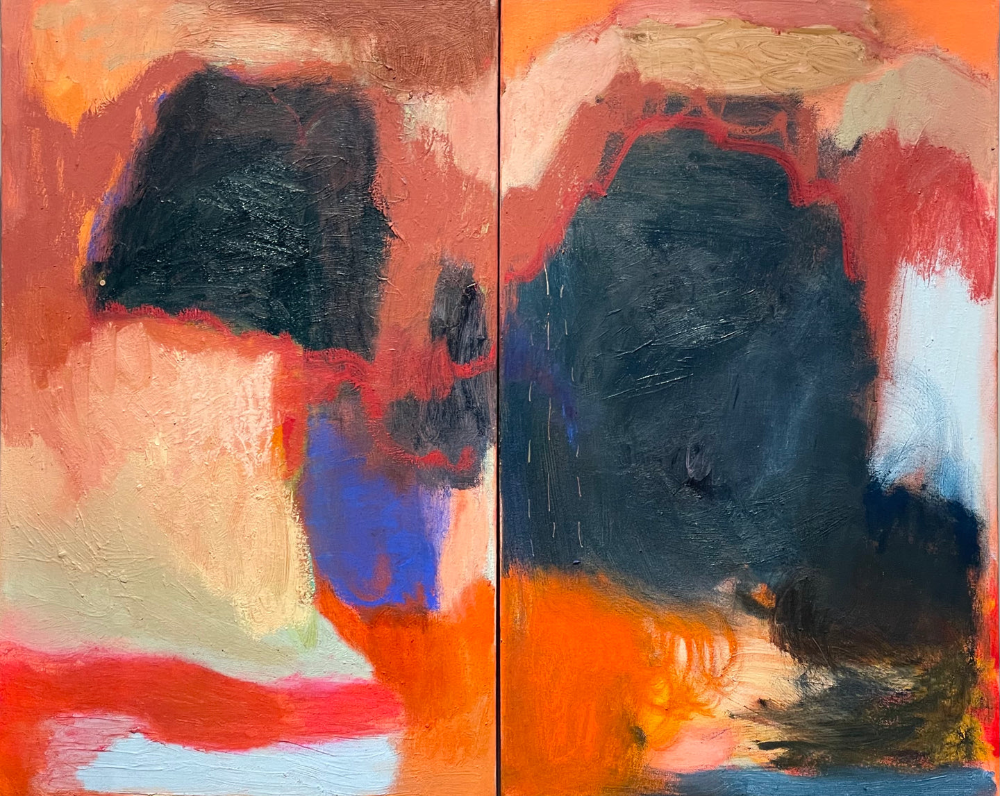 Heat, Rhythm and Stillness Diptych