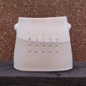 White Stoneware Vessel ll