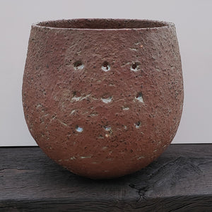 Red Stoneware Pinch Pot