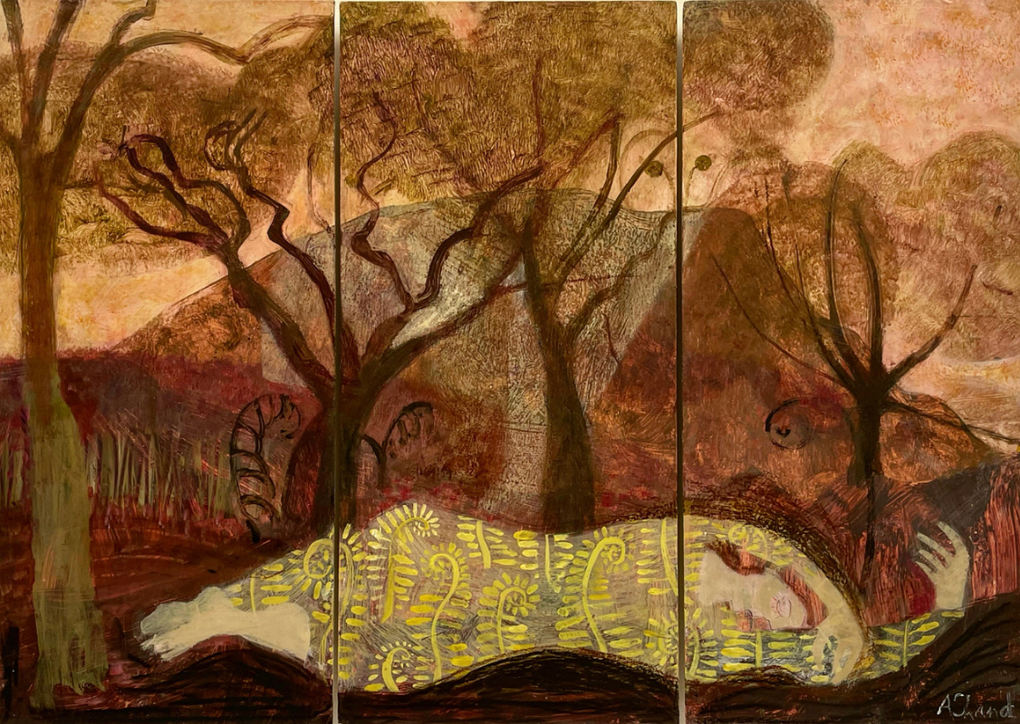 Beneath the Mountain (triptych)