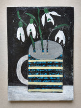 Load image into Gallery viewer, Snowdrops and Striped Mug
