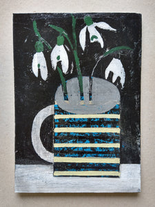 Snowdrops and Striped Mug