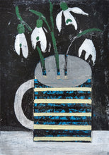 Load image into Gallery viewer, Snowdrops and Striped Mug
