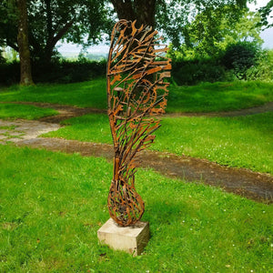 Sycamore Seed on Ash Wood Base