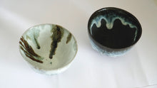 Load image into Gallery viewer, Black Clay Bowl with nuka glaze and speckles of slate
