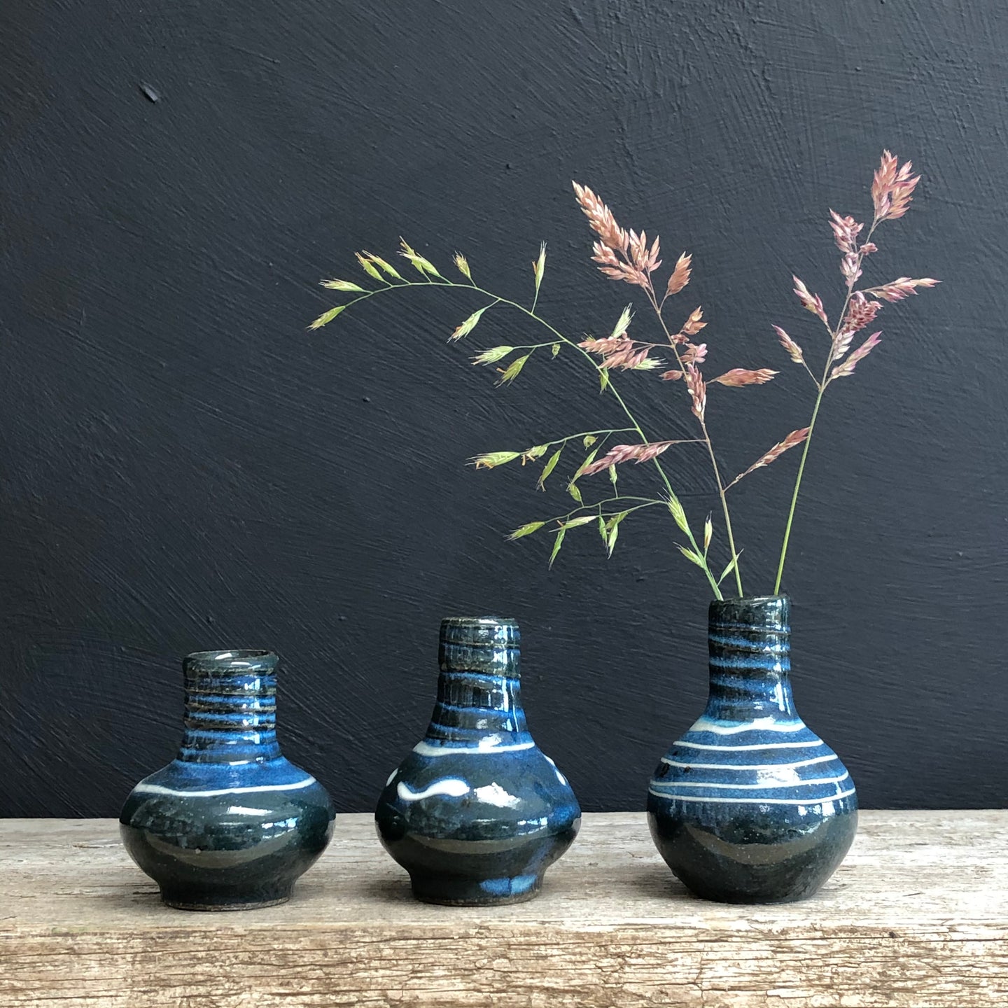 Trio of Micro Bud Vases
