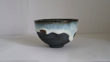Load image into Gallery viewer, Black Clay Bowl with nuka glaze and pieces of slate
