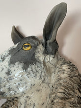 Load image into Gallery viewer, Wall Hung Raku Beulah Sheep&#39;s Head
