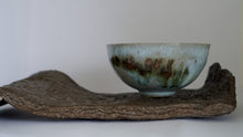 Load image into Gallery viewer, Kiln Fierd and Shaped Slate with a bowl painted with slate
