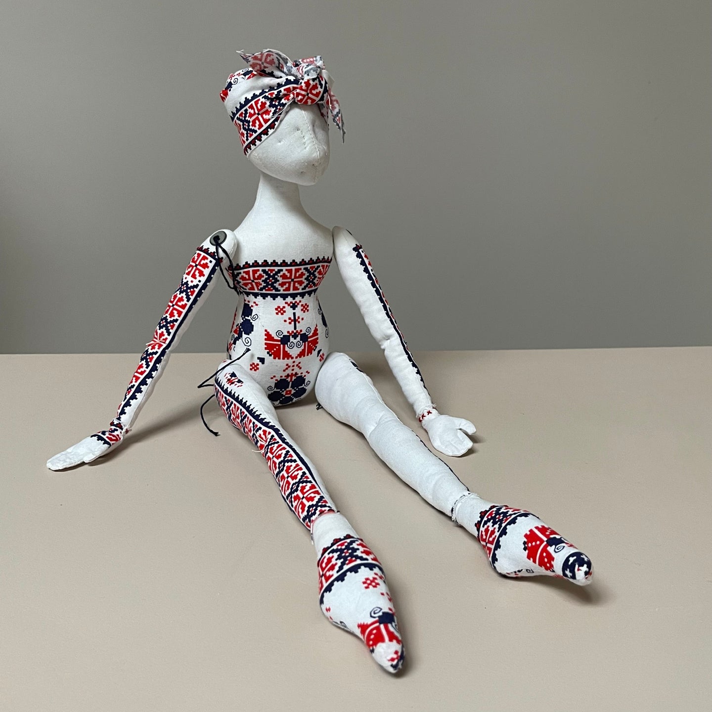 Red and Blue Figure