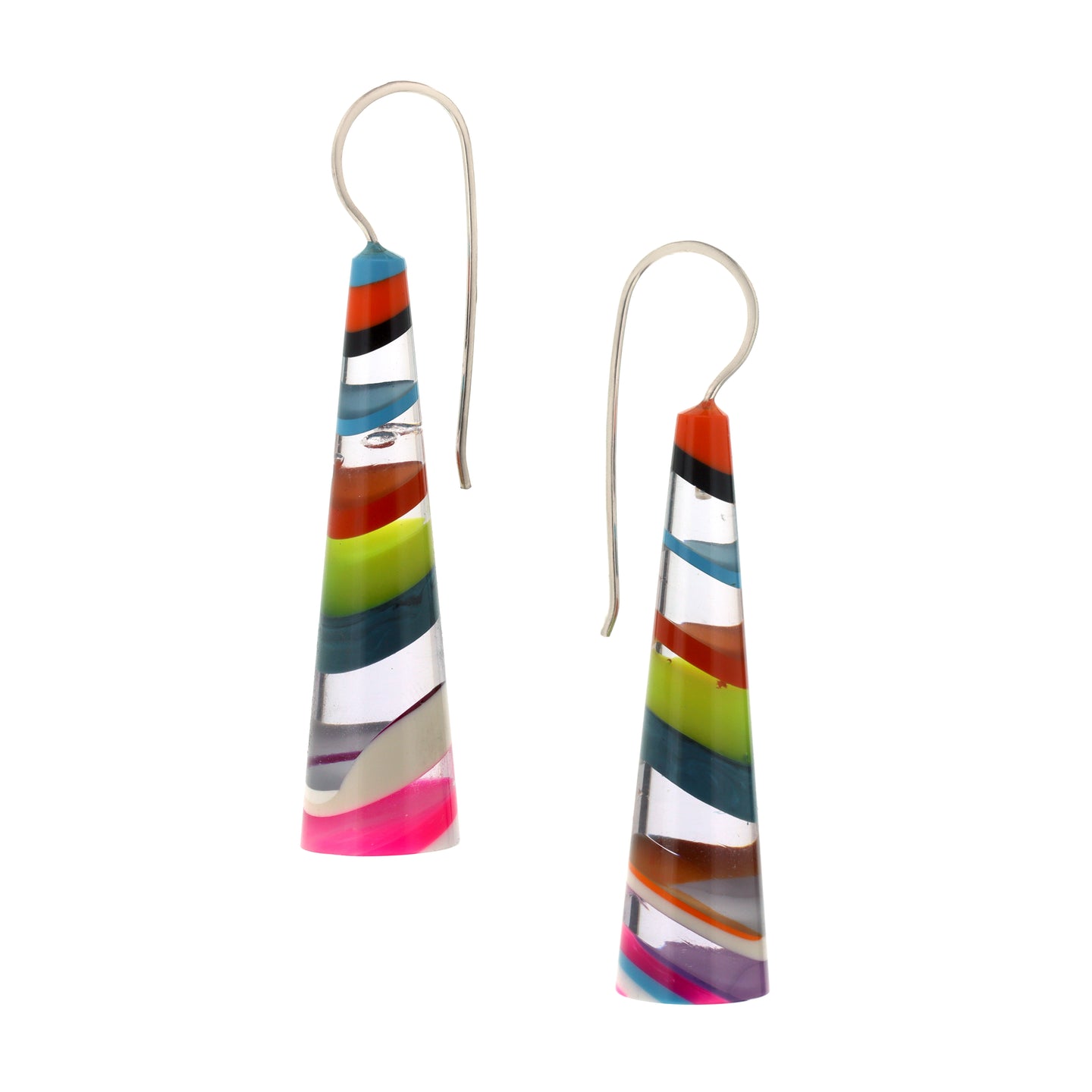 Diagonal Stripes : Lighthouse earrings