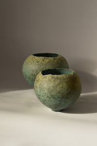 Green Smoke Fired Bowl : Small Form