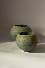 Load image into Gallery viewer, Green Smoke Fired Bowl : Medium Form
