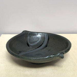 Black Bowl with ash glaze