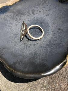 Tagua and Silver Filigree Dress Ring