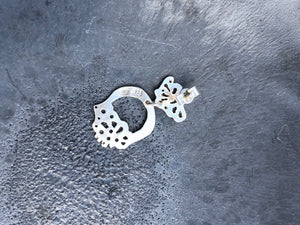 Sterling Silver Filigree Dangly Earrings