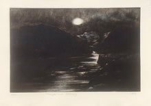 Load image into Gallery viewer, Moonlight over estuary.
