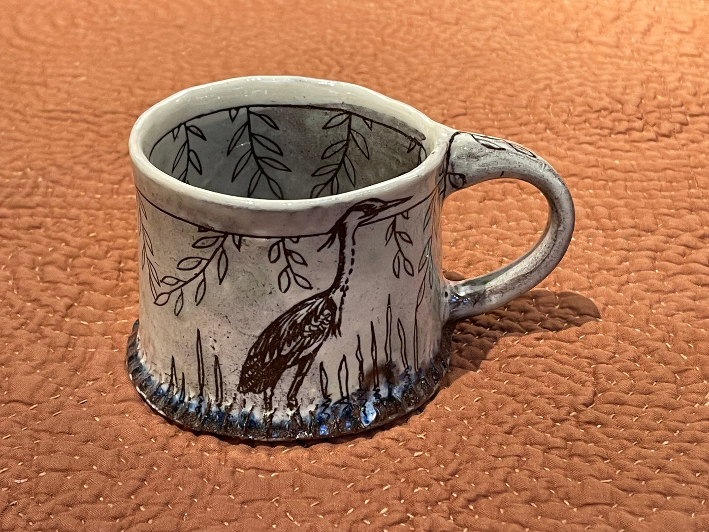 Small Mug : Grey Heron