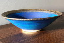 Load image into Gallery viewer, Cobalt blue and bronze dish
