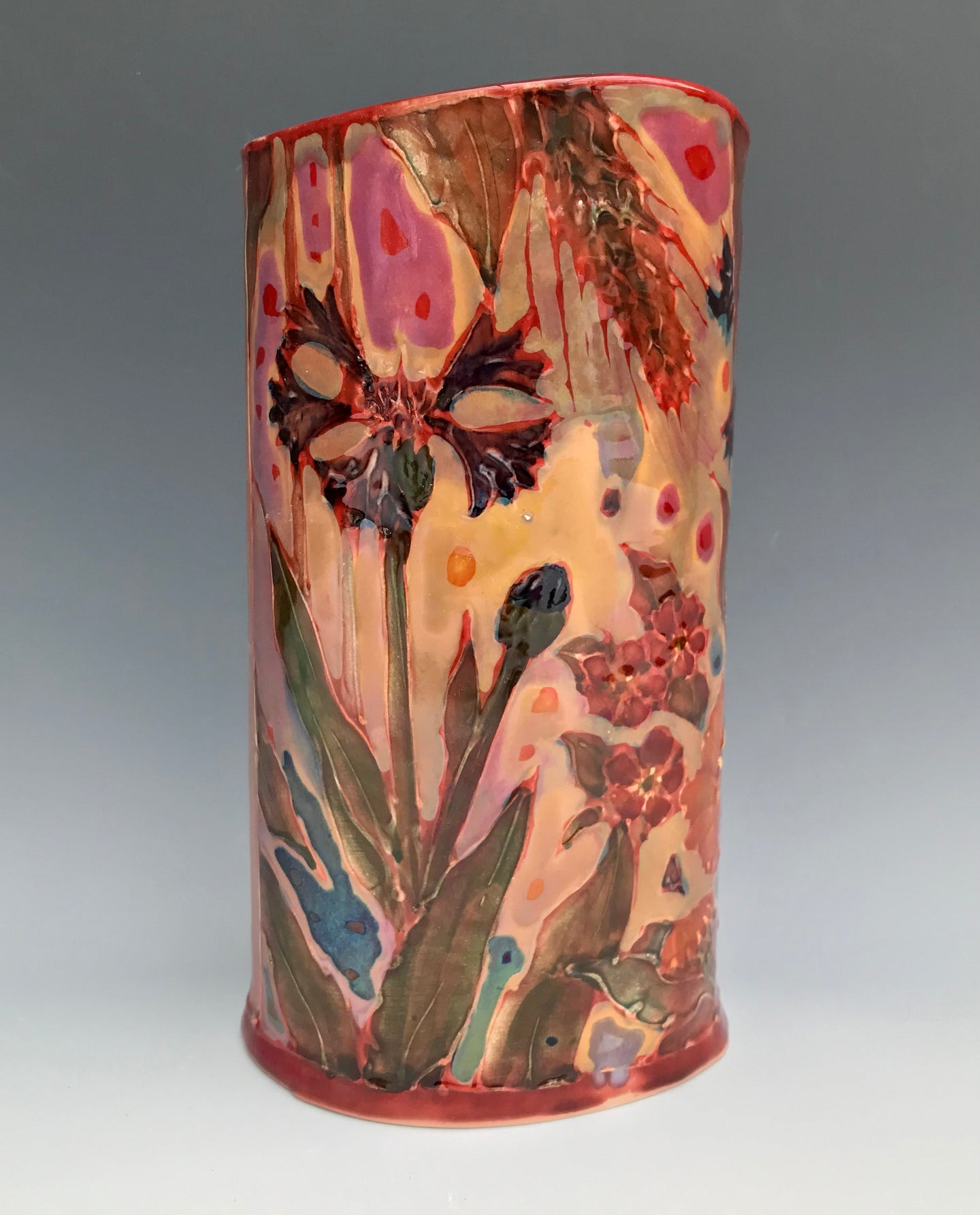 Cornflower Lustre Vase