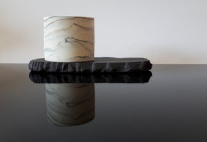 Micro vessel on Black Porcelain