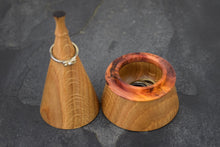 Load image into Gallery viewer, Oak ring box with yew collar
