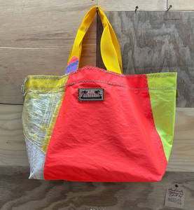 Upcycled Sail Cloth Beach Tote Smaller size Studio Cennen