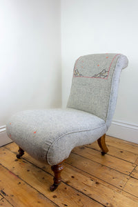 Victorian Embroidered Nursing chair