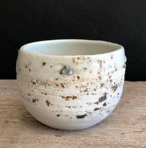 Stone speckled tea bowl