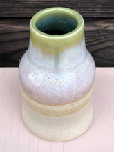 Load image into Gallery viewer, Stoneware bottle vase with opal glaze
