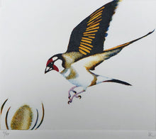 Load image into Gallery viewer, Goldfinch monoprint
