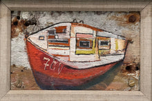 Load image into Gallery viewer, 7CV Red and Black Boat on Driftwood
