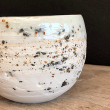Load image into Gallery viewer, Stone speckled tea bowl

