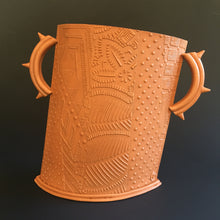 Load image into Gallery viewer, Terracotta vessel with spike handles
