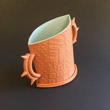 Load image into Gallery viewer, Terracotta vessel with spike handles
