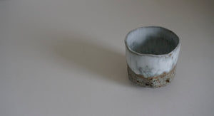 Kurinuki stoneware bowl with gorse ash